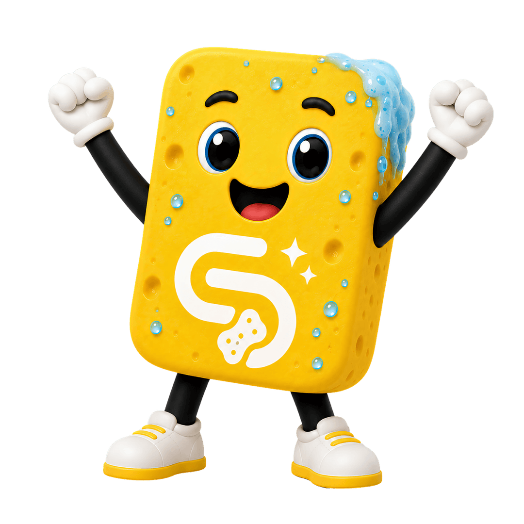 Scrubbr cleaning mascot